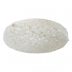 Circular brass flush mount fixture 